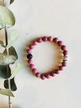 Load image into Gallery viewer, Rhodonite Essential Oil Diffuser Bracelet