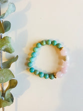 Load image into Gallery viewer, Rose Quartz & Magnesite Essential Oil Diffuser Bracelet