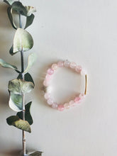 Load image into Gallery viewer, Rose Quartz Essential Oil Diffuser Bracelet