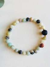 Load image into Gallery viewer, Amazonite Essential Oil Diffuser Bracelet