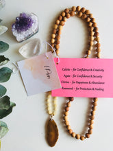 Load image into Gallery viewer, Calcite, Agate, Citrine & Rosewood Mala