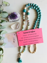 Load image into Gallery viewer, Amazonite Turquoise Pearl Magnesite & Rosewood Mala