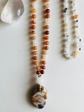 Load image into Gallery viewer, Red Aventurine Quartz & Amazonite Mala Necklace