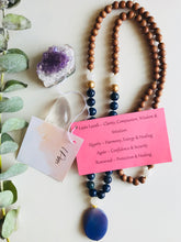 Load image into Gallery viewer, Lapis Lazuli, Quartz, Agate & Rosewood Mala