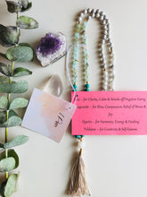 Load image into Gallery viewer, Ombre Jade Magnesite Quartz & Feldspar Mala Necklace