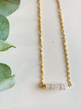 Load image into Gallery viewer, LOVE Necklace - Tiny Rose Quartz Necklace