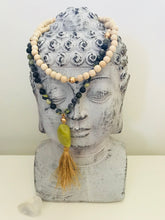 Load image into Gallery viewer, Turquoise, Serpentine & Rosewood Mala Necklace