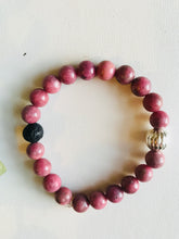 Load image into Gallery viewer, Rhodonite Essential Oil Diffuser Bracelet