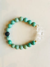 Load image into Gallery viewer, Turquoise Magnesite Essential Oil Diffuser Bracelet