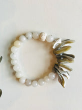 Load image into Gallery viewer, Jade & Mother of Pearl Essential Oil Diffuser Bracelet