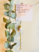 Load image into Gallery viewer, Rose Quartz Essential Oil Diffuser Bracelet
