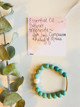Load image into Gallery viewer, Turquoise Magnesite Essential Oil Diffuser Bracelet