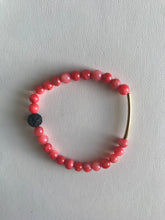Load image into Gallery viewer, Coral Shell Essential Oil Diffuser Bracelet