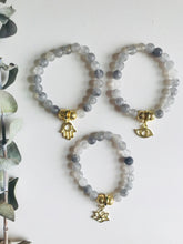 Load image into Gallery viewer, Quartz, Evil Eye, Hamsa or Lotus Essential Oil Diffuser Bracelet