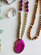 Load image into Gallery viewer, Jade, Howlite Agate & Rosewood Mala Necklace