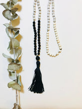 Load image into Gallery viewer, Ombre Black Onyx, Feldspar, Jade & Magnesite Mala Necklace