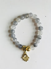 Load image into Gallery viewer, Quartz, Evil Eye, Hamsa or Lotus Essential Oil Diffuser Bracelet