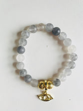 Load image into Gallery viewer, Quartz, Evil Eye, Hamsa or Lotus Essential Oil Diffuser Bracelet
