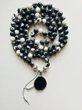 Load image into Gallery viewer, Zebra Jasper & Agate Mala Necklace