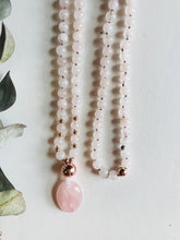 Load image into Gallery viewer, Rose Quartz Mala Necklace