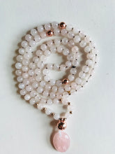 Load image into Gallery viewer, Rose Quartz Mala Necklace