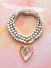 Load image into Gallery viewer, Jade, Sesame Jasper & Feldspar Mala Necklace