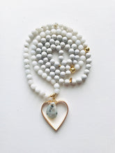 Load image into Gallery viewer, Jade, Sesame Jasper & Feldspar Mala Necklace