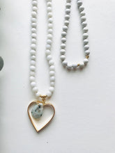 Load image into Gallery viewer, Jade, Sesame Jasper & Feldspar Mala Necklace