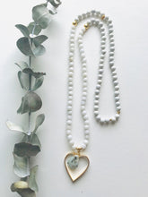 Load image into Gallery viewer, Jade, Sesame Jasper & Feldspar Mala Necklace