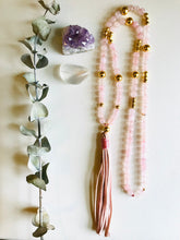 Load image into Gallery viewer, Rose Quartz Mala Necklace