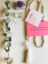 Load image into Gallery viewer, Jade & Crystal Quartz Mala Necklace