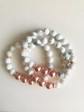 Load image into Gallery viewer, White Howlite Mala Bracelet