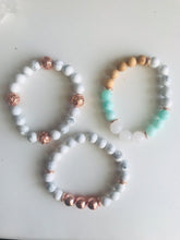 Load image into Gallery viewer, White Howlite Mala Bracelet