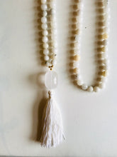 Load image into Gallery viewer, Jade & Crystal Quartz Mala Necklace