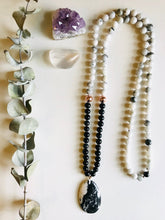 Load image into Gallery viewer, Zebra Jasper, Mountain Jade & Agate Mala Necklace