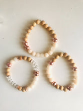 Load image into Gallery viewer, Peach Jade & Rosewood Mala Bracelet