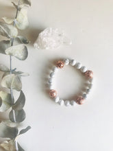 Load image into Gallery viewer, White Howlite Mala Bracelet