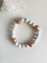 Load image into Gallery viewer, White Howlite Mala Bracelet