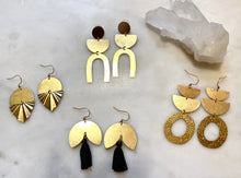 Load image into Gallery viewer, Brass Earrings