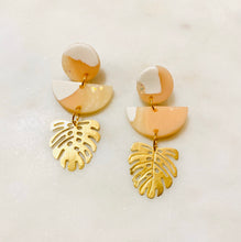 Load image into Gallery viewer, Blush and Whites Polymer Clay Earrings