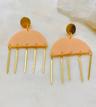 Load image into Gallery viewer, Blush and Whites Polymer Clay Earrings