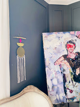 Load image into Gallery viewer, Brass Macrame Wall Hanging