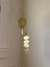 Load image into Gallery viewer, Brass Rose Quartz Mobile Lightcatcher