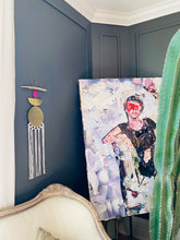 Load image into Gallery viewer, Brass Macrame Wall Hanging