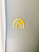 Load image into Gallery viewer, Brass And Amethyst Rainbow Wallhanging