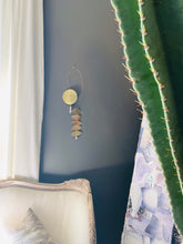 Load image into Gallery viewer, Brass Rose Quartz Mobile Lightcatcher