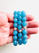 Load image into Gallery viewer, Blue Quartz Essential Oil Diffuser Bracelet