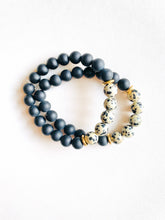 Load image into Gallery viewer, Picture Jasper & Crystal Quartz Mala Bracelet
