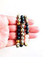 Load image into Gallery viewer, Picture Jasper & Crystal Quartz Mala Bracelet