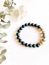 Load image into Gallery viewer, Picture Jasper & Crystal Quartz Mala Bracelet